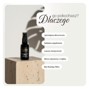 Wypełniający olejek do biustu Zmysłowy Lotos – naturalny, wegański, ujędrniający - obrazek 4
