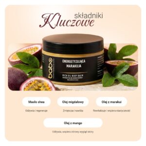 Balsam do ciała “Energetyzująca Marakuja” – bezwodny olejowy balsam - obrazek 2
